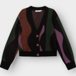 Cardigan Kanan Wavy Stripe multi color von Dedicated. Cardigan Kanan Wavy Stripe multi color von Dedicated.