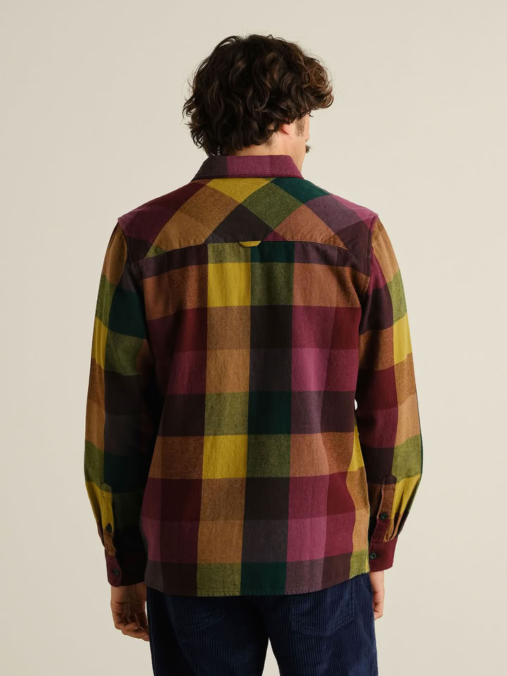 Hemd Rute Flannel Check Bold multi color von Dedicated.