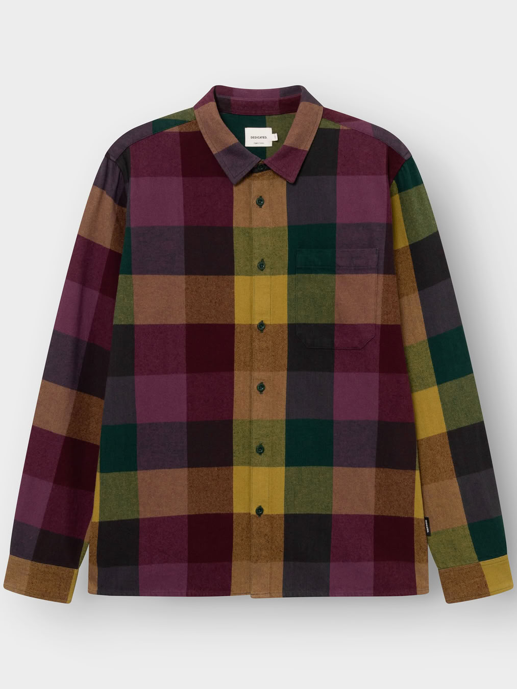 Hemd Rute Flannel Check Bold multi color von Dedicated.