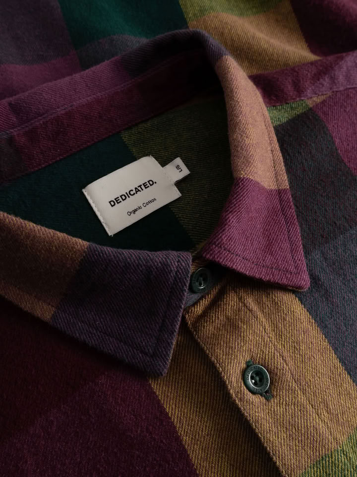 Hemd Rute Flannel Check Bold multi color von Dedicated.