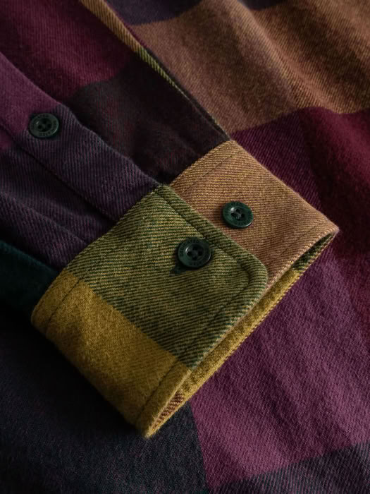 Hemd Rute Flannel Check Bold multi color von Dedicated.