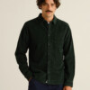 Hemd Varberg Corduroy dark green von Dedicated.