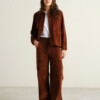 Hose Workwear Vara Corduroy cappuccino brown von Dedicated.
