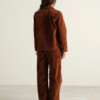Hose Workwear Vara Corduroy cappuccino brown von Dedicated.