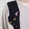 Pullover Arendal Long Cat vanilla white von Dedicated.