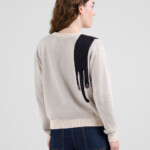 Pullover Arendal Long Cat vanilla white von Dedicated.