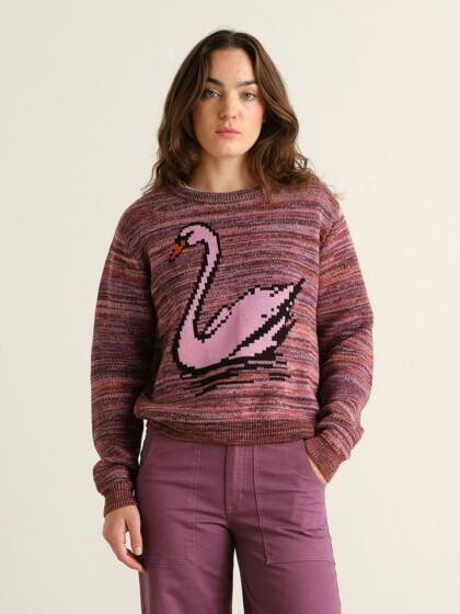 Pullover Arendal TY Swan multi color von Dedicated.
