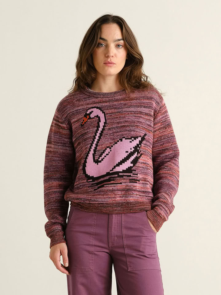 Pullover Arendal TY Swan multi color von Dedicated. Pullover Arendal TY Swan multi color von Dedicated.