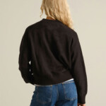 Pullover Husie Pepita Cats Knit black von Dedicated.