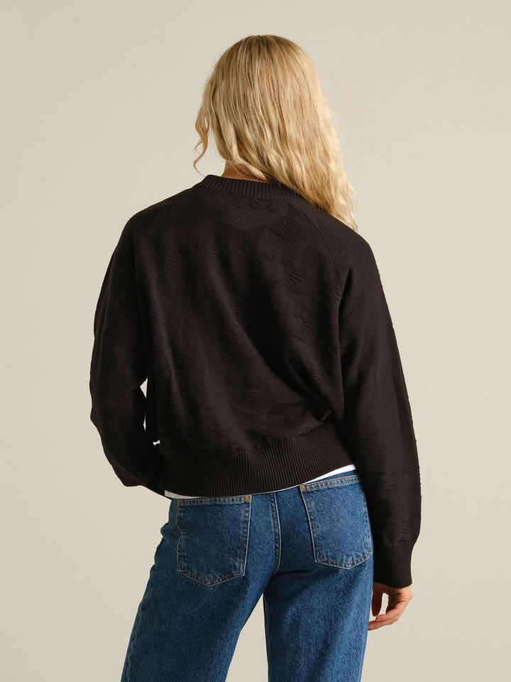 Pullover Husie Pepita Cats Knit black von Dedicated.