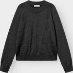 Pullover Husie Pepita Cats Knit black von Dedicated.