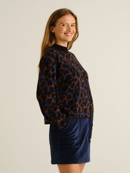 Pullover Limhamn Leopard multi color von Dedicated. Pullover Limhamn Leopard multi color von Dedicated.