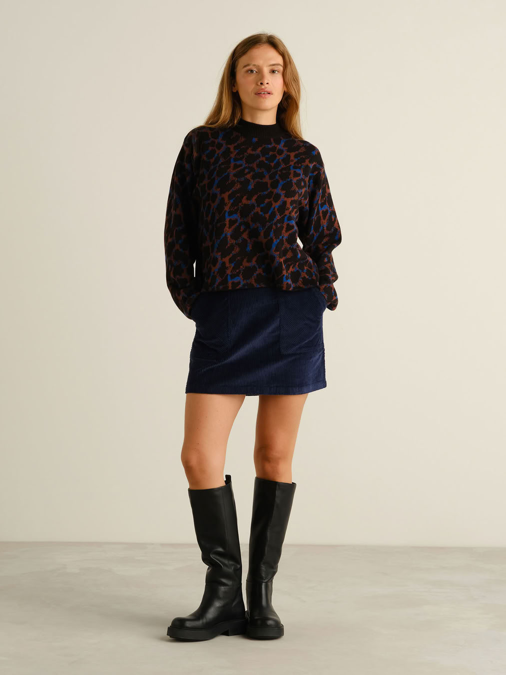Pullover Limhamn Leopard multi color von Dedicated. Pullover Limhamn Leopard multi color von Dedicated.