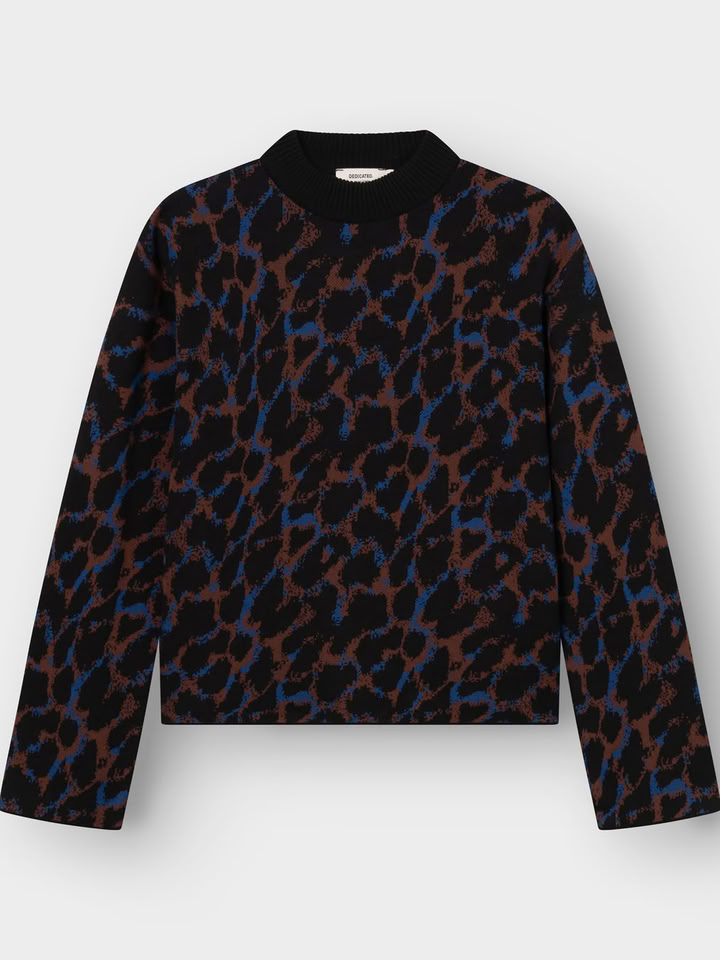 Pullover Limhamn Leopard multi color von Dedicated. Pullover Limhamn Leopard multi color von Dedicated.