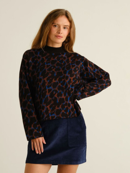 Pullover Limhamn Leopard multi color von Dedicated.