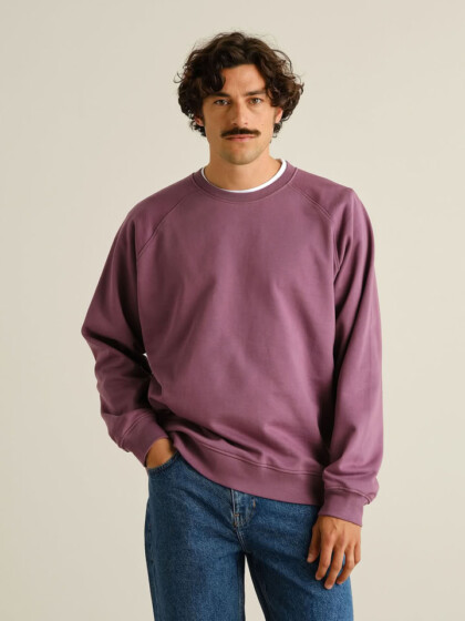 Sweatshirt Malmoe Base berry purple von Dedicated.