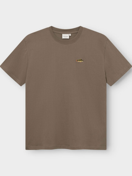 T-shirt Stockholm Perch EMB bungee green von Dedicated.
