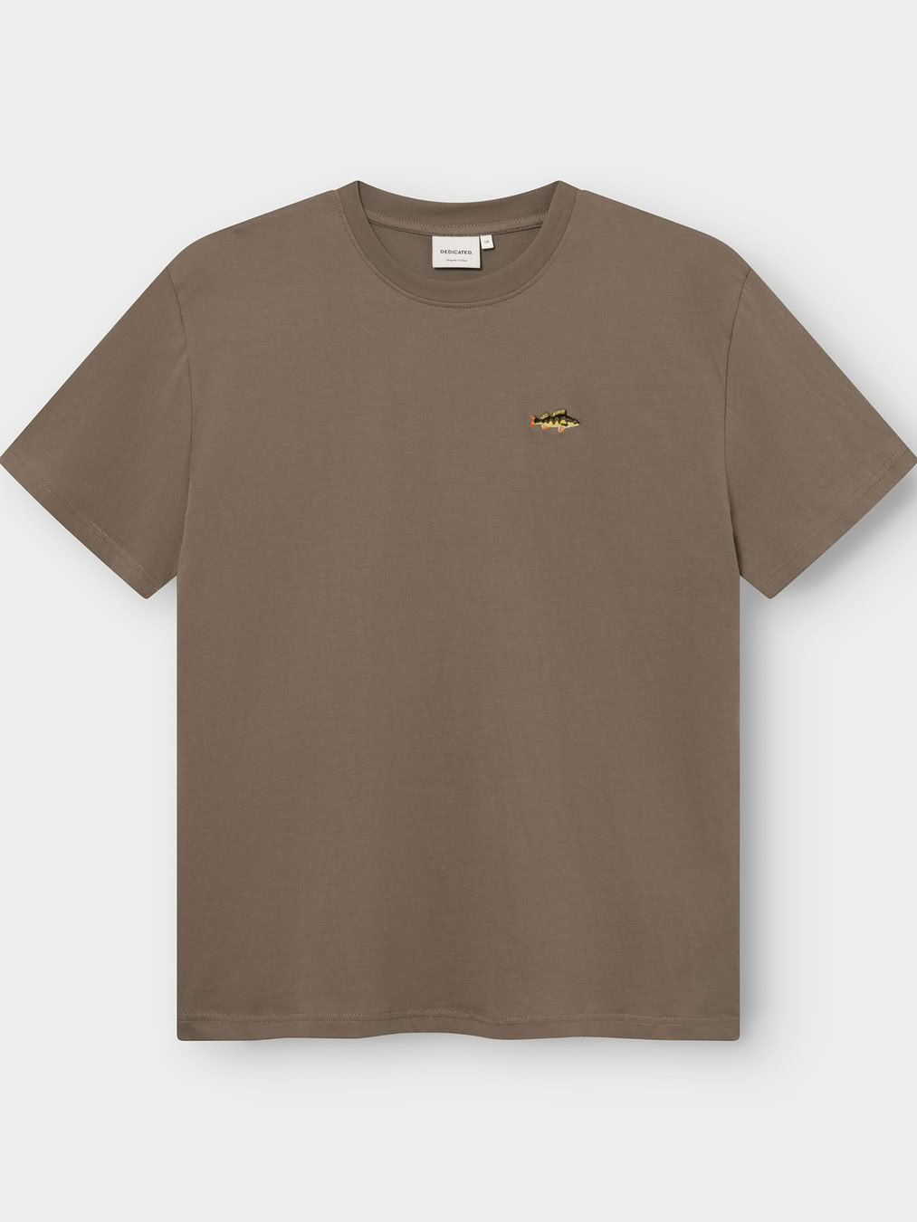 T-shirt Stockholm Perch EMB bungee green von Dedicated.