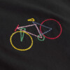 T-shirt Stockholm Small Paper Cut Bike black von Dedicated.