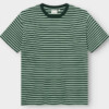 T-shirt Stockholm Stripes dark green/granite green von Dedicated.
