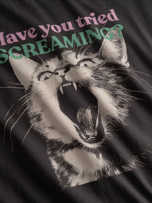 T-shirt Vadstena Screaming Cat multi color von Dedicated.