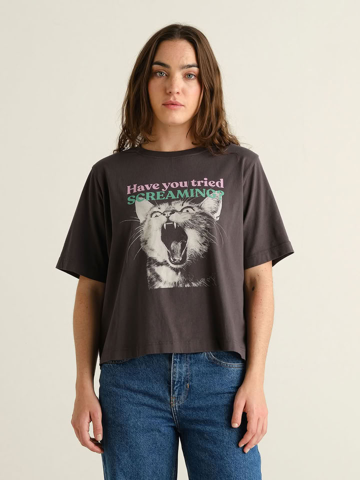 T-shirt Vadstena Screaming Cat multi color von Dedicated.
