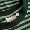 T-shirt Vadstena Stripes dark green/granite green von Dedicated.