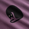 T-shirt Visby Curious Cat berry purple von Dedicated.