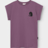 T-shirt Visby Curious Cat berry purple von Dedicated.