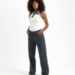 Cordhose Lena Loose ocean blue von Kuyichi