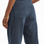 Cordhose Lena Loose ocean blue von Kuyichi