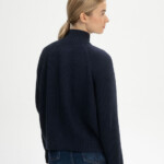 Jacke Rippstrick Kamuka navy von MELAWEAR Jacke Rippstrick Kamuka navy von MELAWEAR