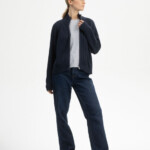 Jacke Rippstrick Kamuka navy von MELAWEAR Jacke Rippstrick Kamuka navy von MELAWEAR