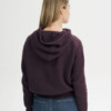 Kapuzenpullover Strick Janisha elderberry melange von MELAWEAR