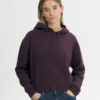 Kapuzenpullover Strick Janisha elderberry melange von MELAWEAR