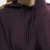 Kapuzenpullover Strick Janisha elderberry melange von MELAWEAR