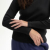 Longsleeve Ripp Mehar schwarz von MELAWEAR