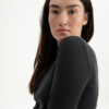 Longsleeve Ripp Mehar schwarz von MELAWEAR