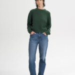 Pullover Rippstrick Adah deep forest melange von MELAWEAR Pullover Rippstrick Adah deep forest melange von MELAWEAR