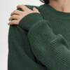 Pullover Rippstrick Adah deep forest melange von MELAWEAR