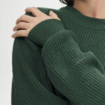Pullover Rippstrick Adah deep forest melange von MELAWEAR Pullover Rippstrick Adah deep forest melange von MELAWEAR