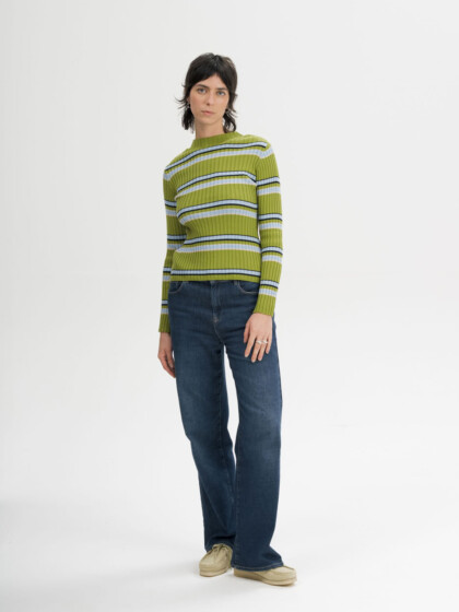 Strickpullover Namari mixed nature gestreift von MELAWEAR