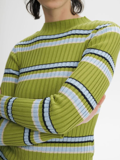 Strickpullover Namari mixed nature gestreift von MELAWEAR