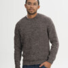 Strickpullover Ravi brown speckles von MELAWEAR