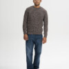 Strickpullover Ravi brown speckles von MELAWEAR