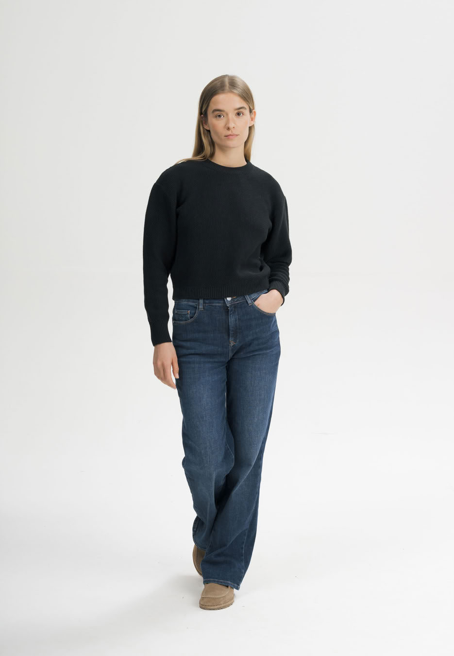 Strickpullover Suriya schwarz von MELAWEAR Strickpullover Suriya schwarz von MELAWEAR