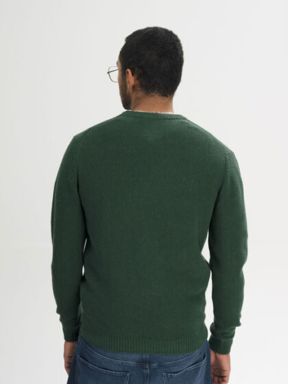 Strickpullover Vareen deep forest melange von MELAWEAR