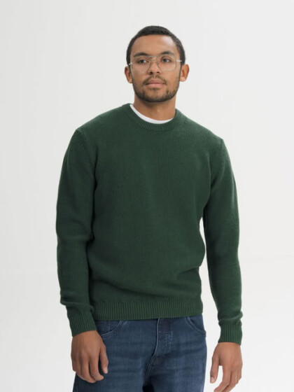 Strickpullover Vareen deep forest melange von MELAWEAR