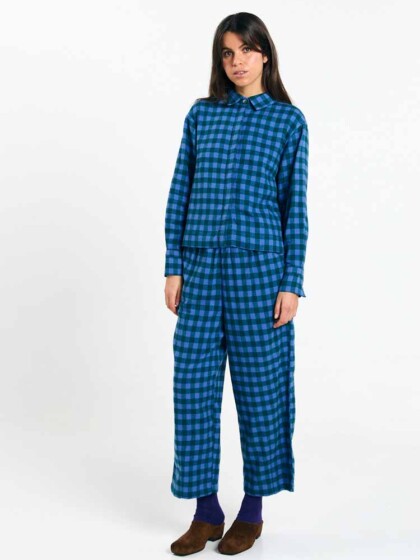 Bluse Vila check blue von Suite13 LAB Bluse Vila check blue von Suite13 LAB