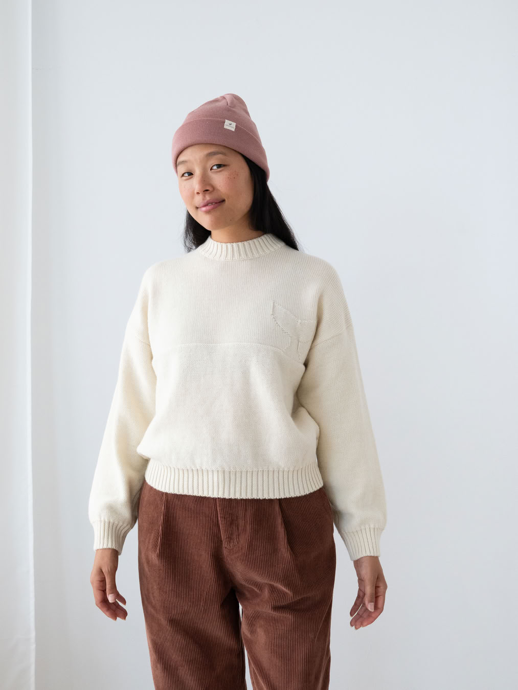 Beanie Merino pink von TWOTHIRDS